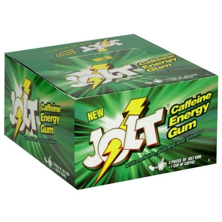 Gumrunners Jolt Caffeine Energy Gum, 12 ea