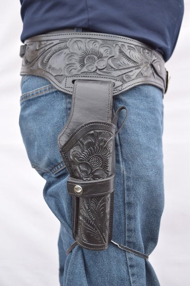 Gun & Belt Western Style Rig .44/.45 Cal Single Drop Standard Long