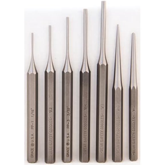 Gun Care Steel Punch Set, Gunsmith Tools & Accessories, 7 Piece Set, Made in USA$$Tools & Hardware Other