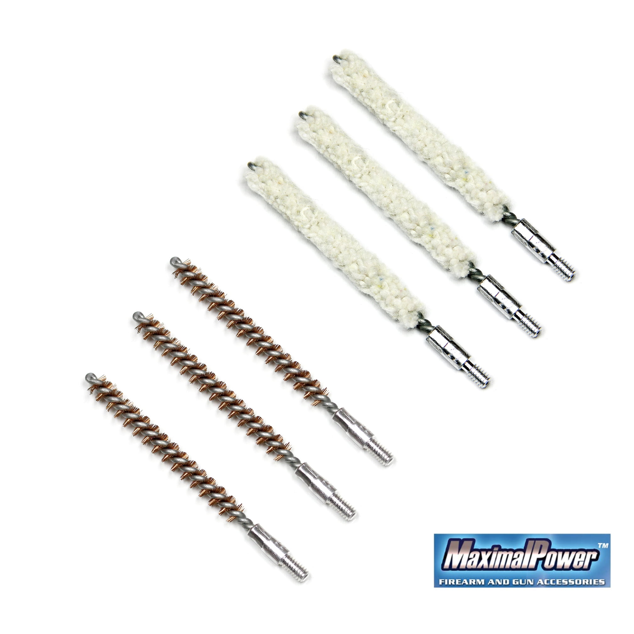 Gun Cleaning Jag Bronze Brush .22 Caliber Cotton Mop Brush Combo Pack