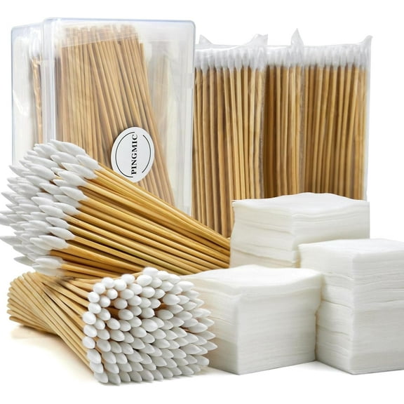 Gun Cleaning Supplies – Gun Cleaning Patches & 6" Long Cotton Swabs, Lint-Free Cleaning Cloth for Most Caliber Firearms