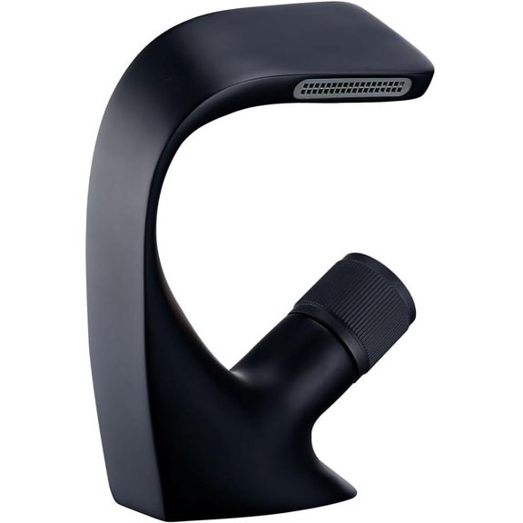 Gun Gray Brass Casting Deck Mounted Bathroom Above Counter Basin Faucet Single Handle Mixer Hot and Cold Water Taps