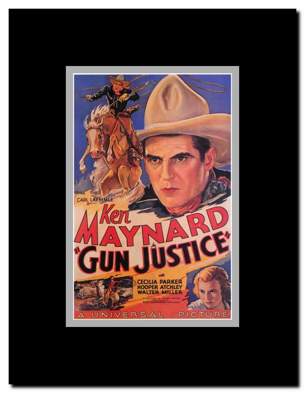 Gun Justice Framed Movie Poster