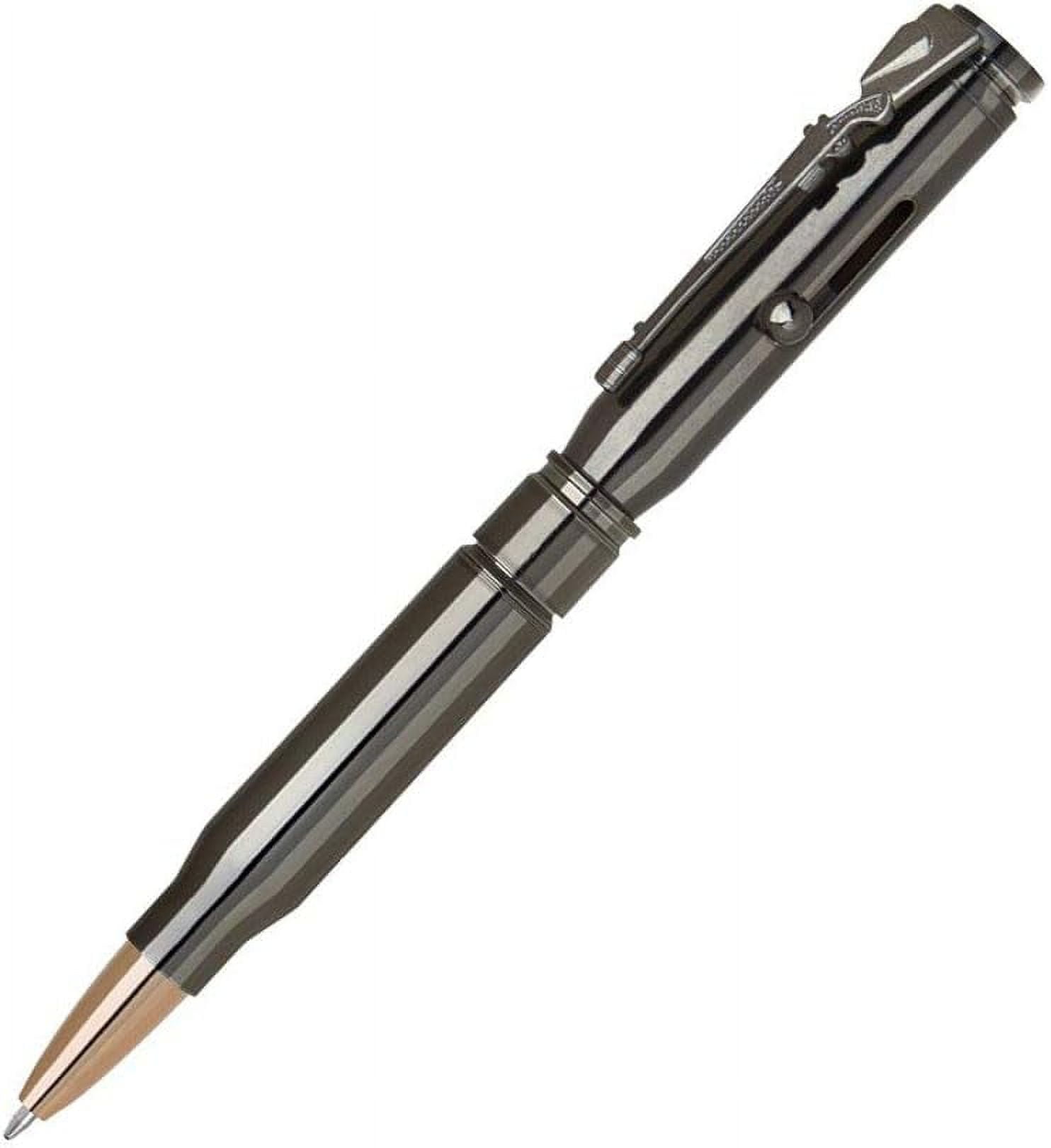 Gun Metal Bolt Action Shaped Refillable Pen With Rifle Design Clip, Gun