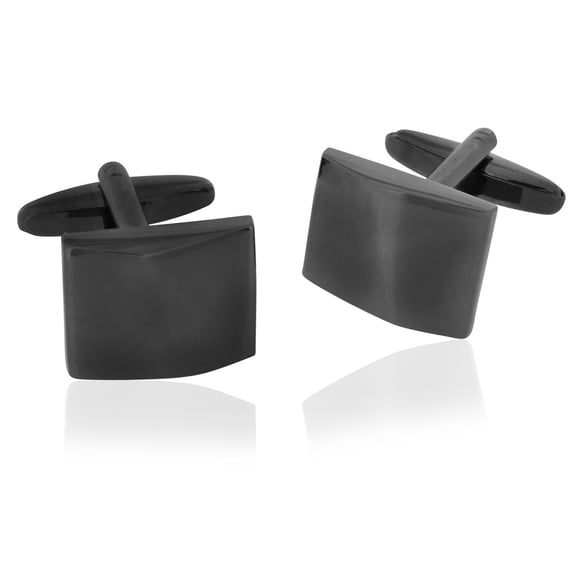 Gun Metal Finish Engraveable Cufflinks