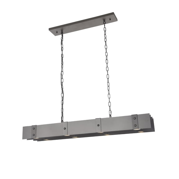 Gun Metal Iron Metal Two Row Downlight
