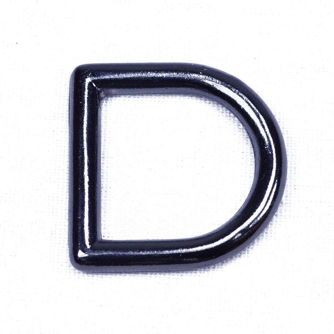 Gun Metal Solid 1" D Ring - 50 pack - Great for Paracord