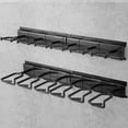 thumbnail image 1 of Blacksmith Display Rack Wall Mount Heavy Duty Steel for 6 Slot Collection, 1 of 6