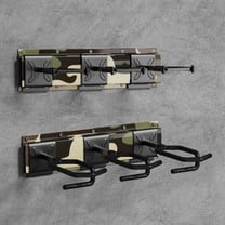 Gun Rack,Blacksmith 3 Slot Wall Mount Rifle Racks,Heavy Duty Stainless Steel Gun Display Holder Gun Stand,Green