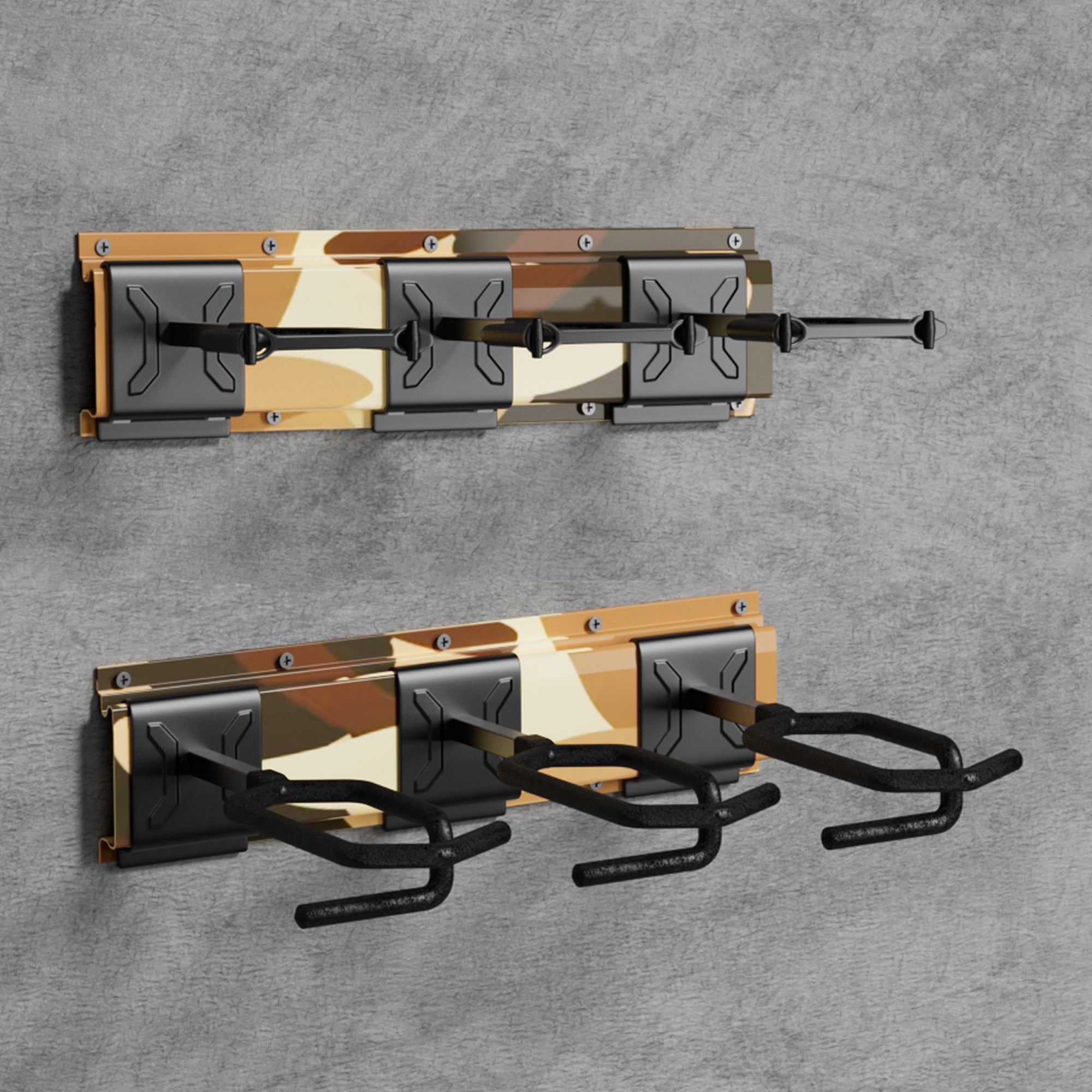 Gun Rack,Blacksmith 3 Slot Wall Mount Rifle Racks,Heavy Duty Stainless ...