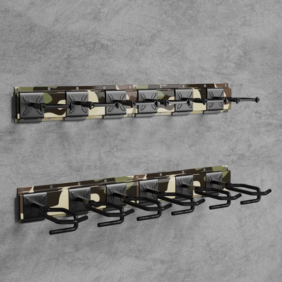 Blacksmith Wall Mount Heavy Duty Stainless Steel Display Rack for 6 Slot,Green ﻿