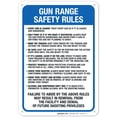 thumbnail image 1 of Gun Range Safety Rules Sign, (SI-65721), 1 of 1
