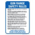 thumbnail image 1 of Gun Range Safety Rules Sign,, 1 of 1