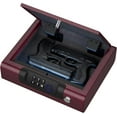 thumbnail image 1 of Gun Safe,Biometric Gun Safe for Pistols 3-Ways unlock Fingerprint Digital PIN Key Unlock with Voice,Lock box for Cloakroom living room Bedroom Nightstand and Car Burgundy Red, 1 of 13
