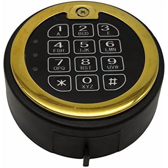 Gun Safe Lock Replacement, elecctronic Safe Lock 5 User Code and 1 Master Code with 0-59minites time delay Brass$$Tools & Hardware Other