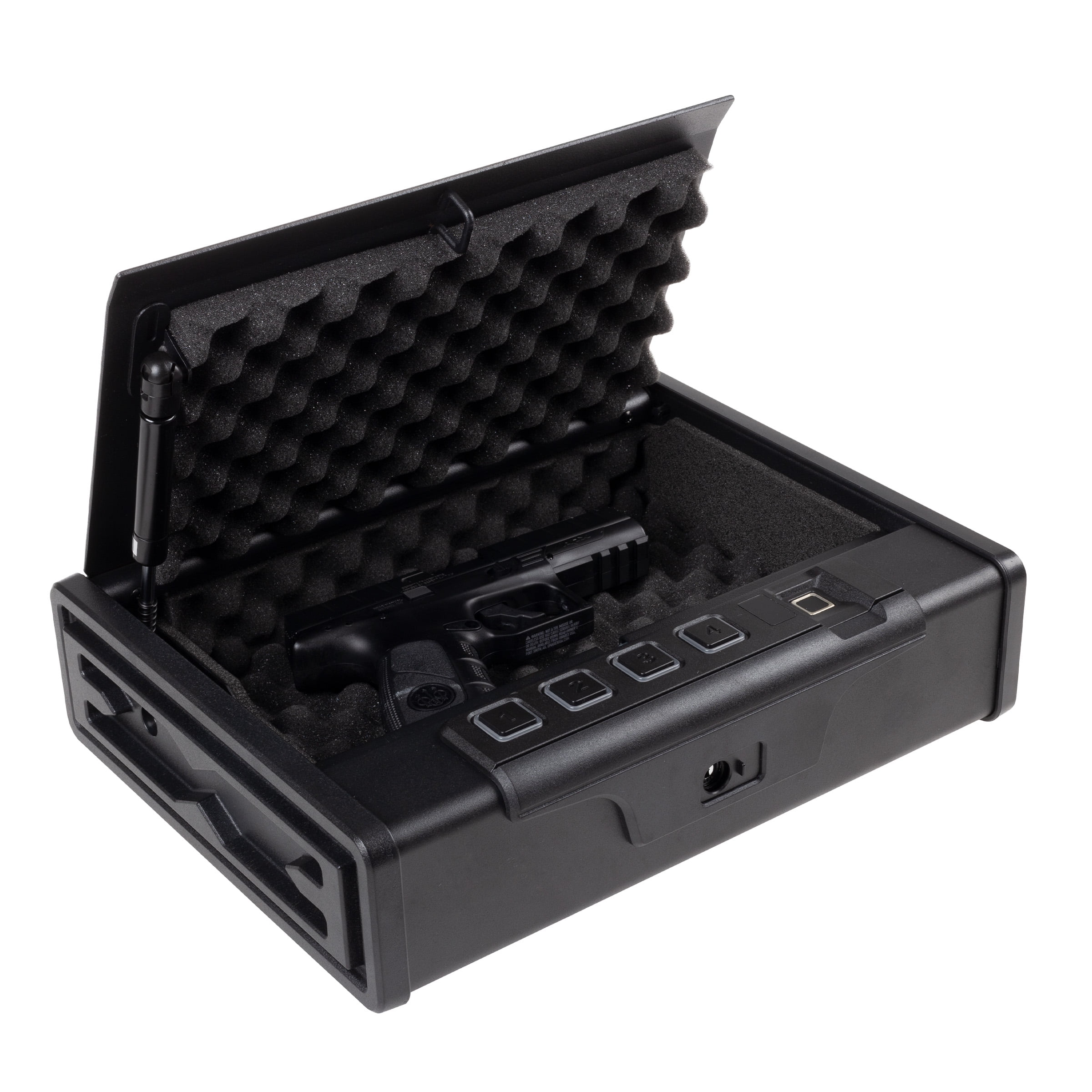 Stalwart Stalwart Desk 2-Gun Safe with Fingerprint Access - Heavy-Gauge Steel Lock Box Holds 2 Handguns