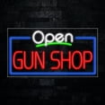 thumbnail image 1 of Gun Shop LED Neon Sign 33"L x 18"H #35746, 1 of 3