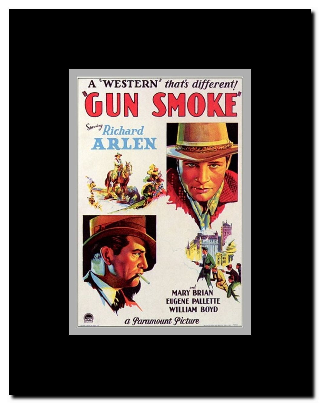 Gun Smoke Framed Movie Poster