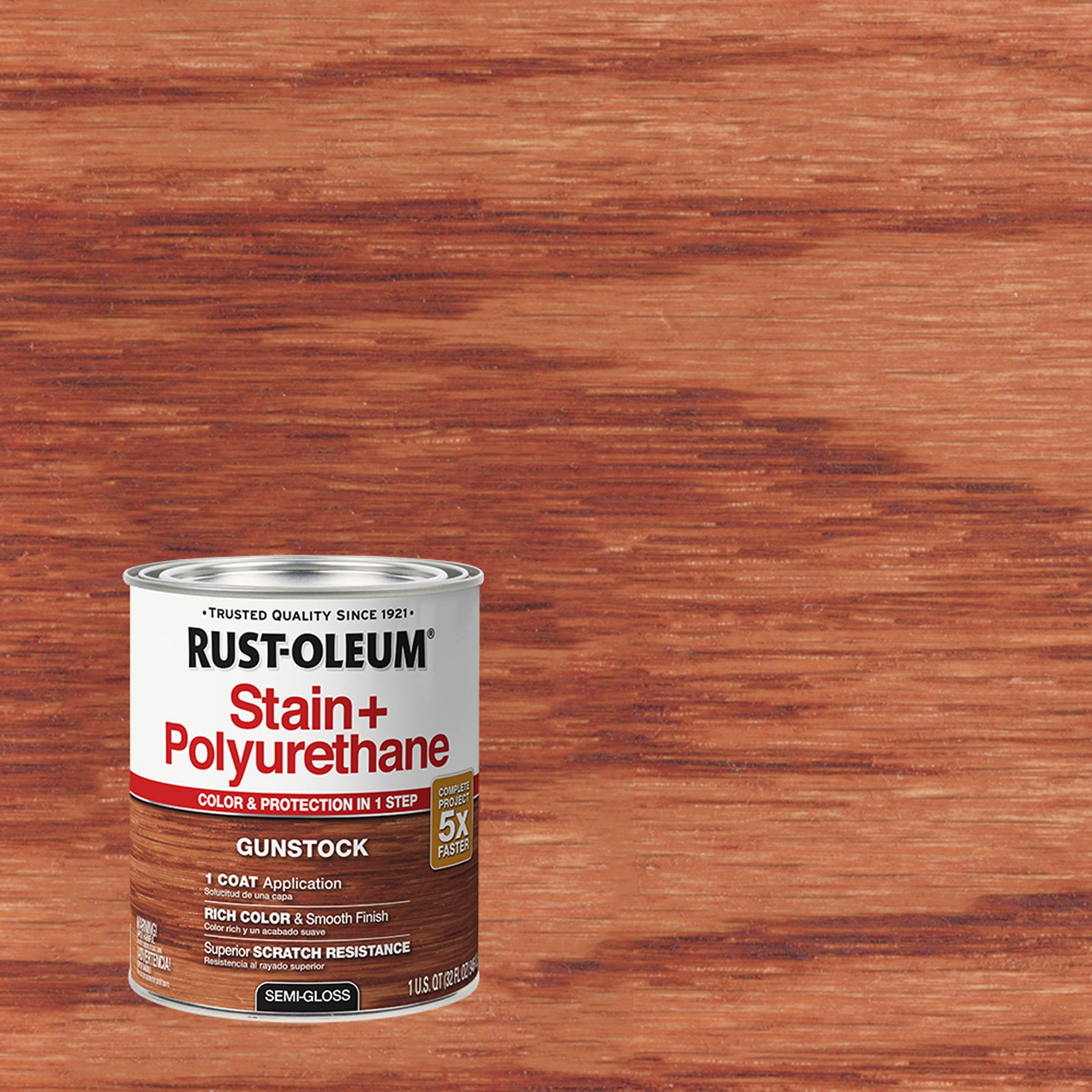 GunStock, RustOleum Stain + Polyurethane, SemiGloss, Quart