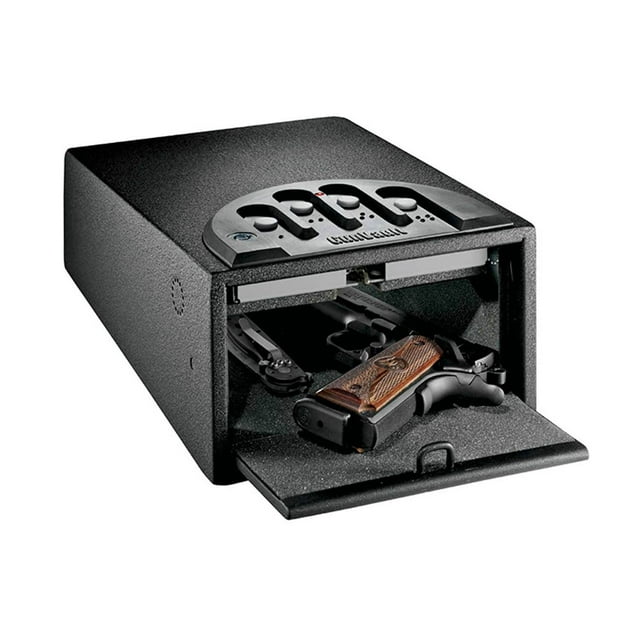 GunVault MiniVault Standard Electronic Steel Handgun & Valuables Lock Box Safe