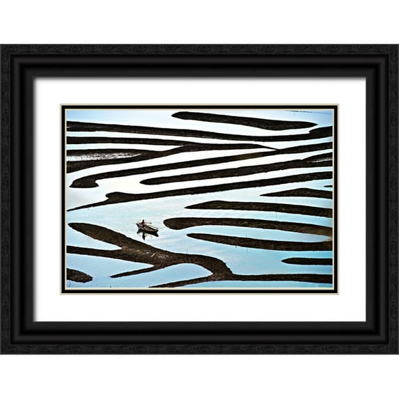 Gunawan, Lina 14x11 Black Ornate Wood Framed with Double Matting Museum Art Print Titled - Labyrinth