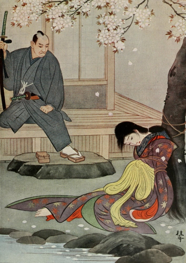 Gunbei Romances of Old Japan 1920 Canvas Art - Yukio Ozaki (24 x 36)