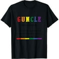 thumbnail image 1 of Guncle LGBT-Q Funny Rainbow Pride Gay Uncle Proud Ally T-Shirt, 1 of 4