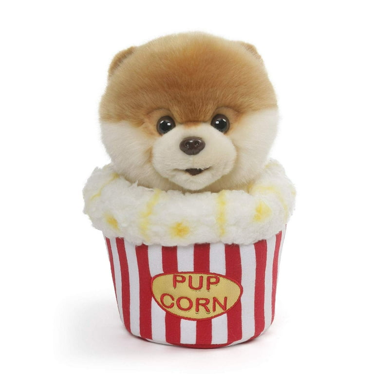 Gund Boo World s Cutest Dog in a Popcorn Tub
