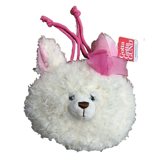 Gund - Bunny Drawstring Wristlet Purse - Creamy White