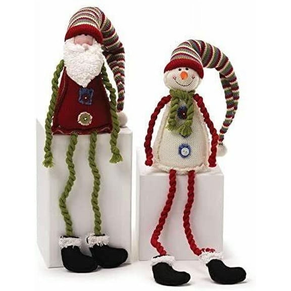 Gund Christmas Santa OR Snowman 7.5" Knit Plush 4036779
