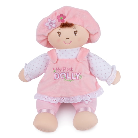 GUND Baby My First Dolly, Plush Doll for Babies and Toddlers, Pink/White, 13”
