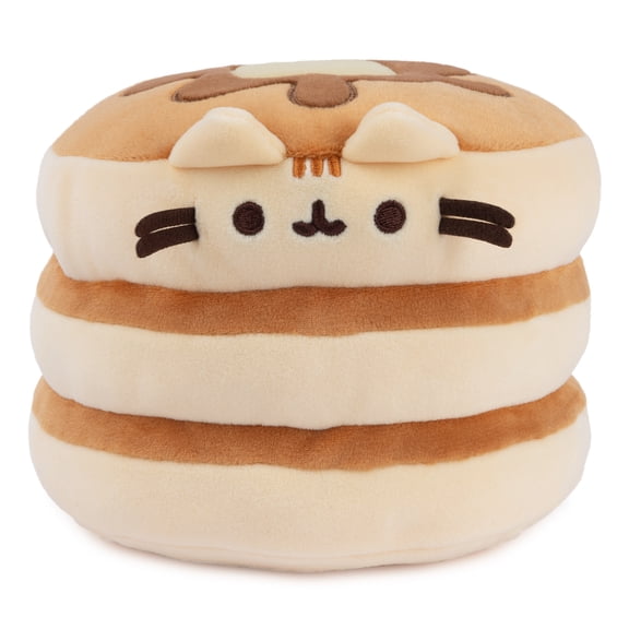 GUND Pusheen the Cat Pancake Squisheen Plush, Squishy Toy Stuffed Animal for Ages 8 and Up, Brown, 6