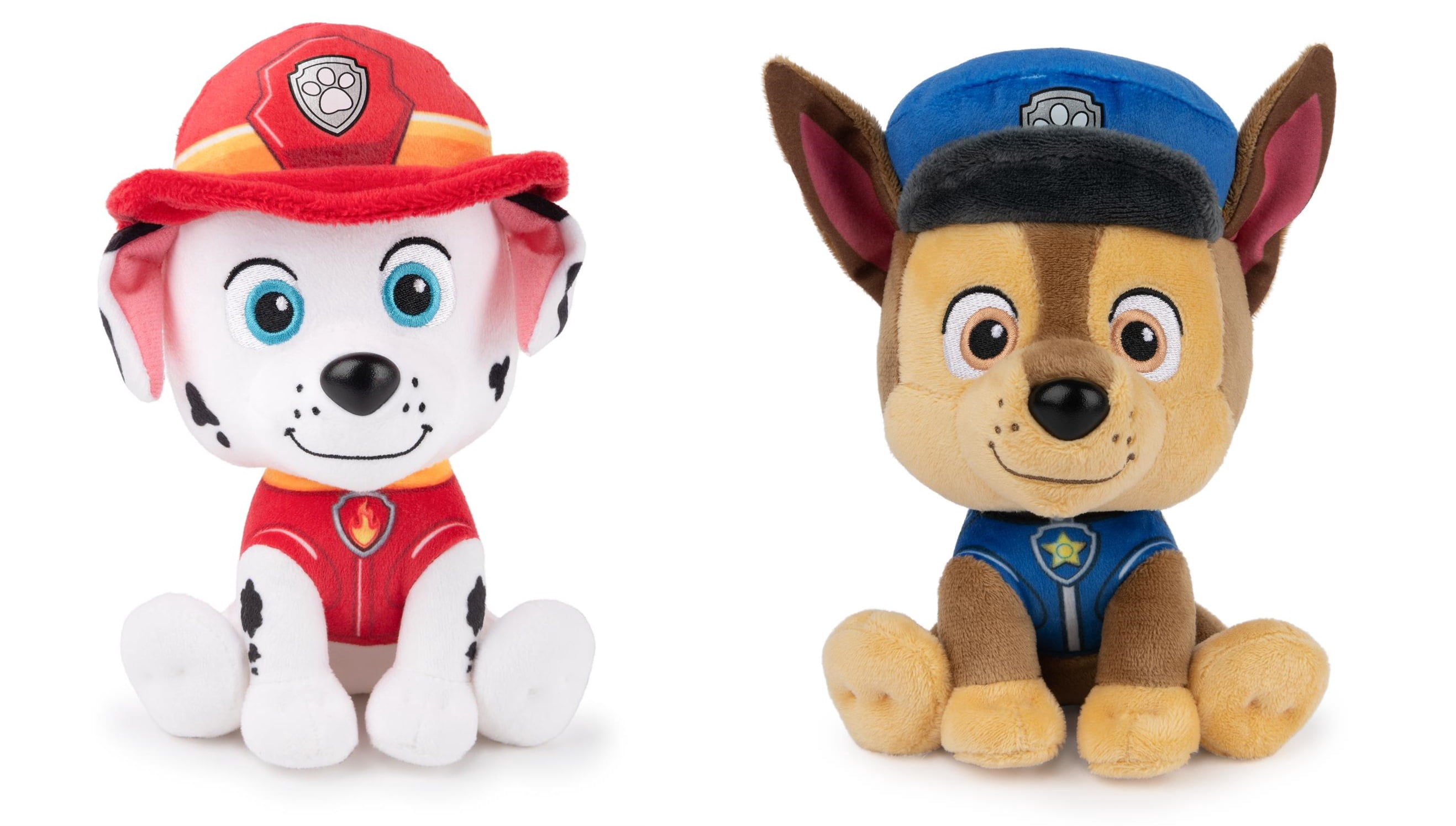 Gund Paw Patrol Plush Bundle of 2, 6 inch Marshall and Chase