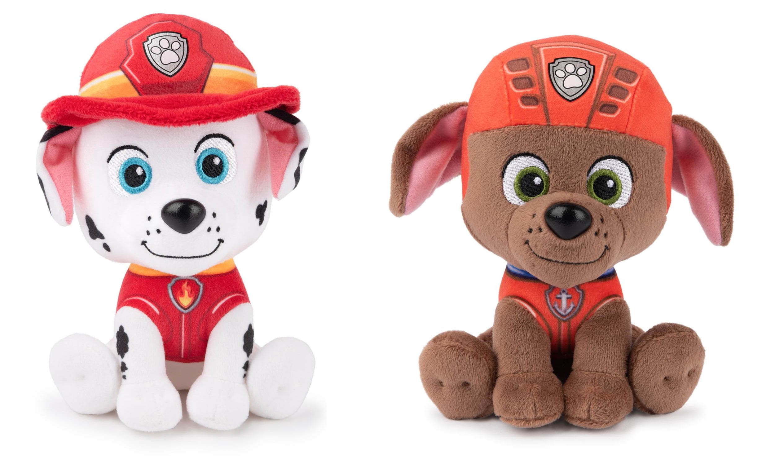 Paw Patrol Plush Bundle of 2, 6 inch Marshall and Zuma