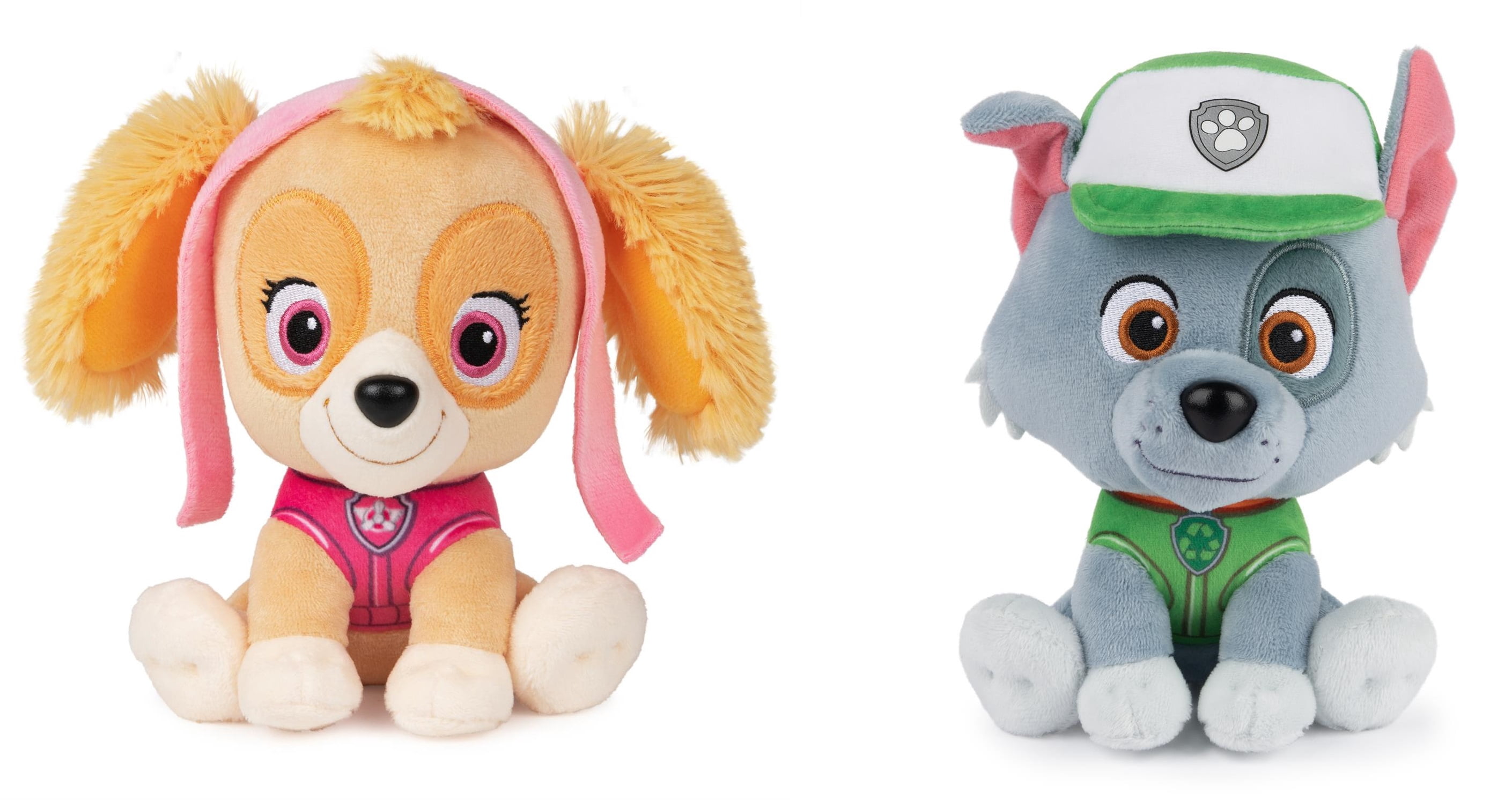 Gund Paw Patrol Plush Bundle of 2, 6 inch Skye and Rocky Officially Licensed