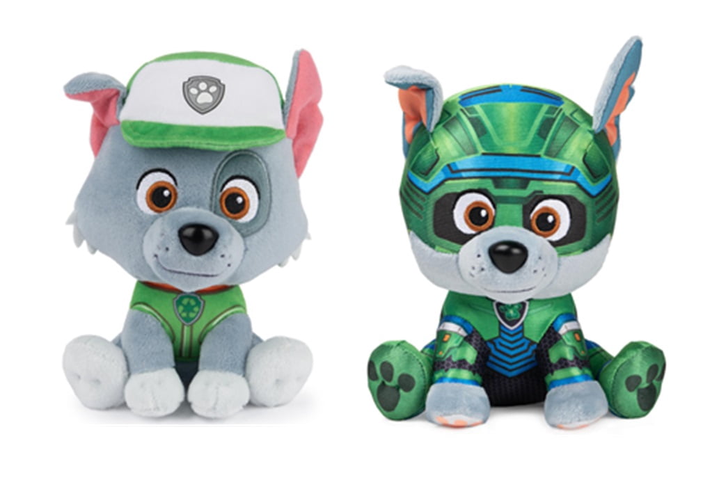 Gund Paw Patrol Plush Rocky Fan Bundle of 2, 6 inch Rocky and Mighty Movie Rocky