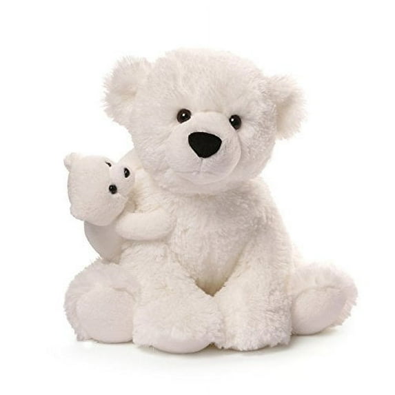 Gund Polar Bear & Baby Plush, 12"