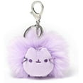 thumbnail image 1 of Gund Pusheen 4060000 Poof Pom Lilac Backpack Clip Stuffed Cat Plush, 1 of 1