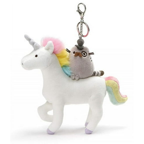 Gund - Pusheen Fancy on Unicorn Plush Deluxe Keychain Clip, 8.5-inches