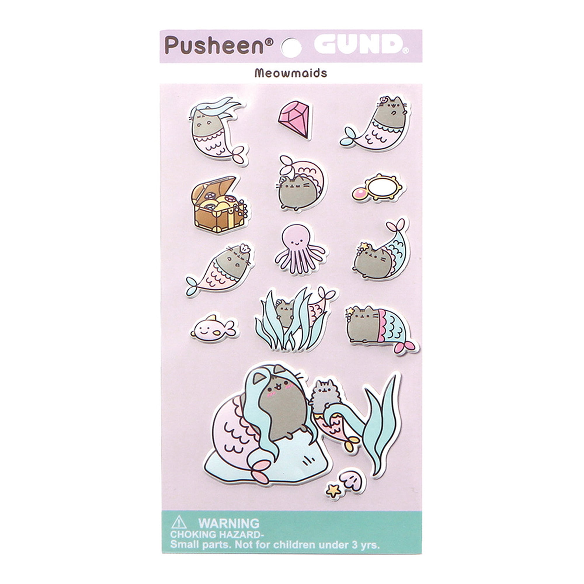 Sheet of Pusheen Bubble Stickers Pusheen Puff Stickers 