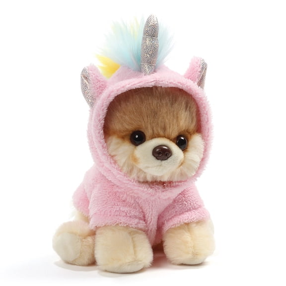 Gund World's Cutest Dog Itty Bitty Boo #44 Unicorn Plush 5" Toy Pink