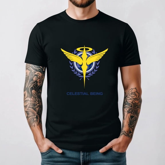 Gundam 00 Celestial Being Mobile Suit Anime Mecha Robot Manga Unisex T-Shirt, for men & women, up to size 5XL.