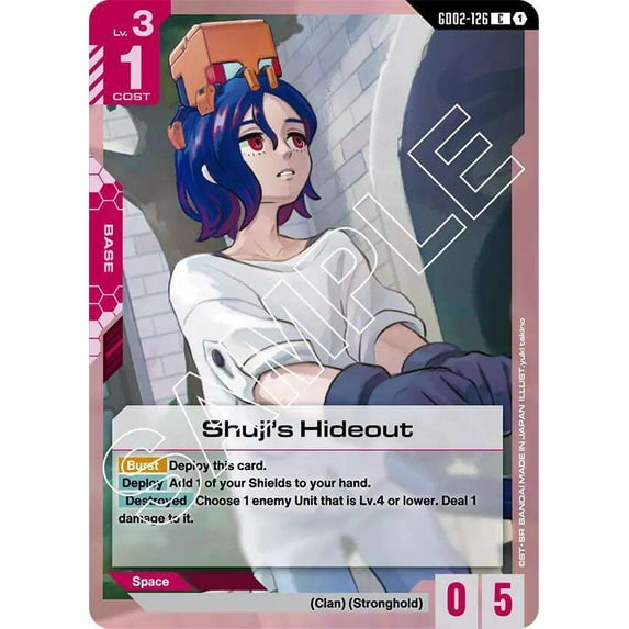 Gundam Dual Impact Common Shuji's Hideout GD02-126