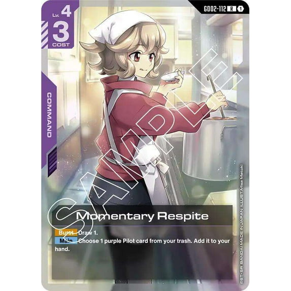 Gundam Dual Impact Rare Momentary Respite GD02-112