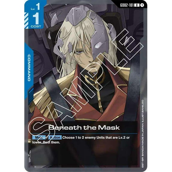 Gundam Dual Impact Uncommon Beneath the Mask GD02-101
