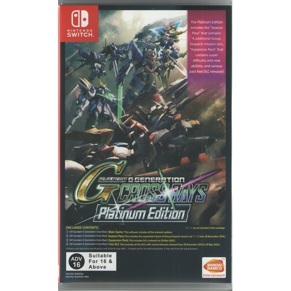 Gundam G Generation Crossrays Platinum Ed, BANDAI NAMCO, Nintendo Switch