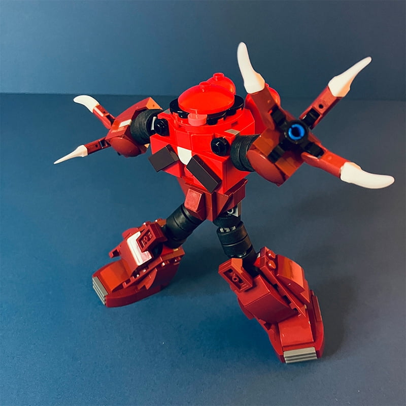 Gundam Kampfer Mecha Building Blocks Set Iconic Red Mobile Suit Detailed Collector’s Item Compatible with Major Brick Brands
