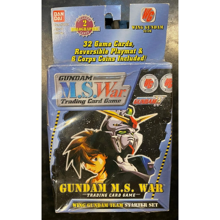 Gundam M. S. War Trading Card Game Wing Gundam Team Sealed Starter