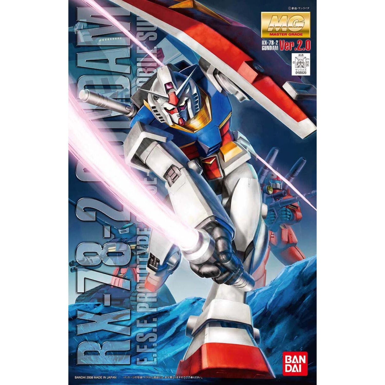 BanDai 2028924 Gundam Rx-78-2 Ver 2.0 Mobile Suit Gundam