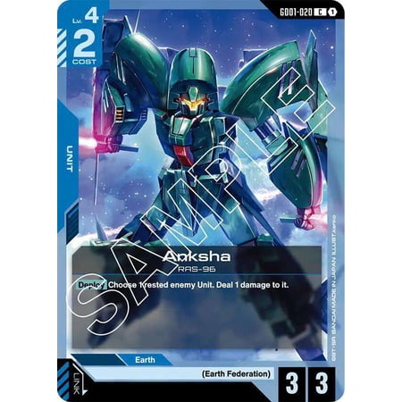 Gundam Newtype Rising Common Anksha GD01-020